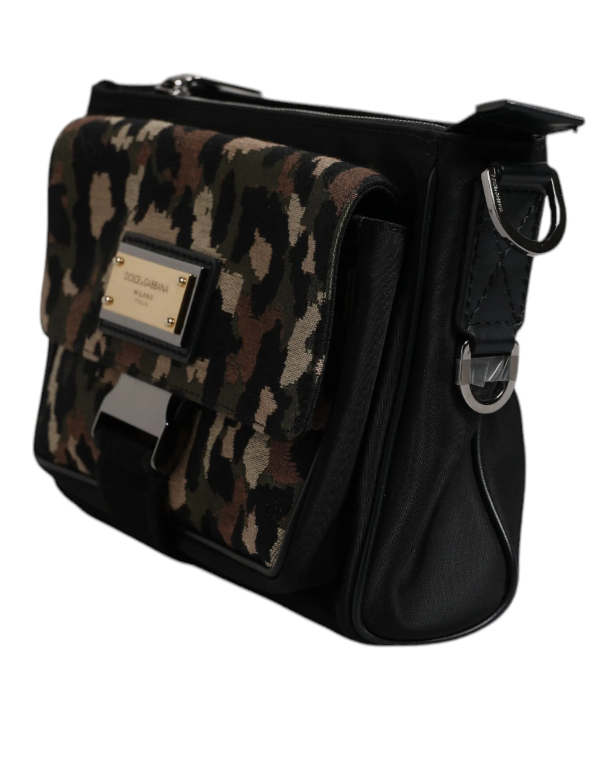 Multicolor Leopard Jacquard Crossbody Bag - Image 3