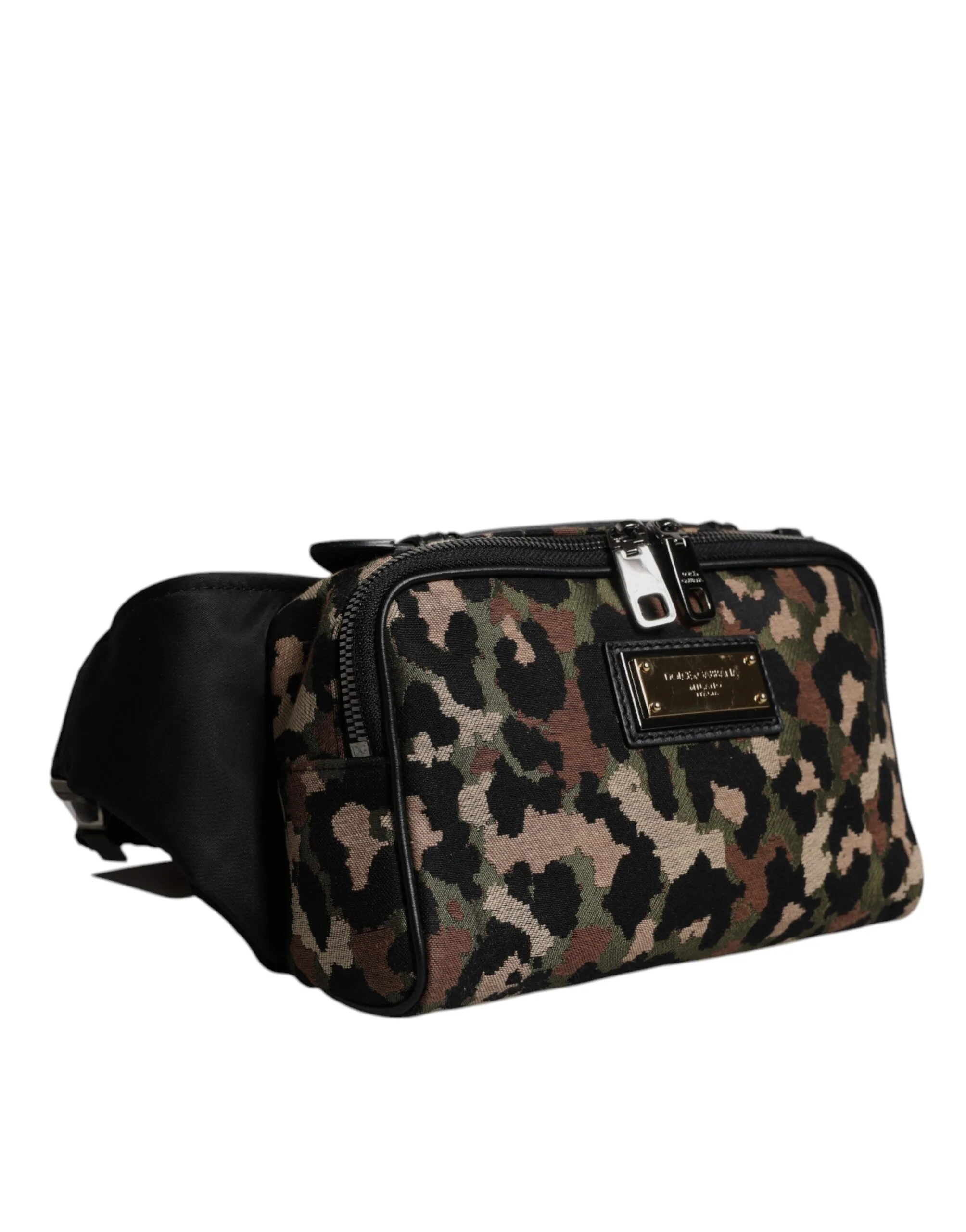 Multicolor Leopard DG Logo Belt Waist Fanny Pack Bag - Image 2