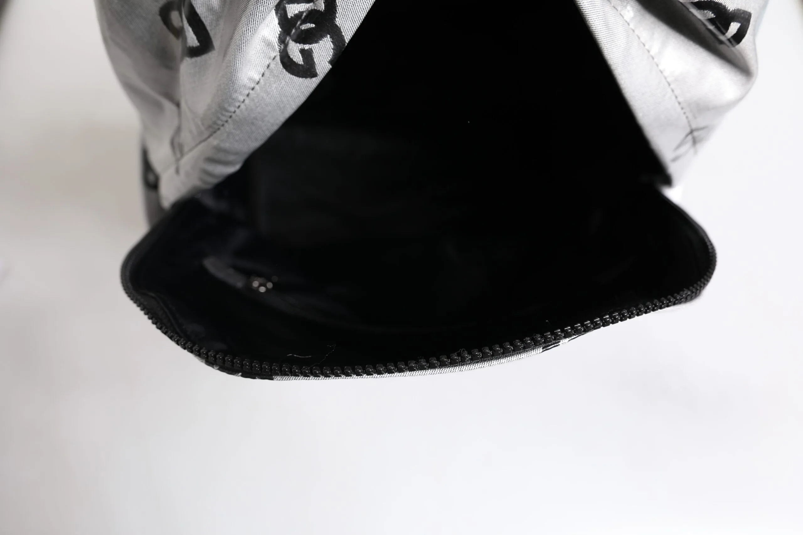 Polyester Gray Black DG Logo Plaque Backpack Bag - Image 6