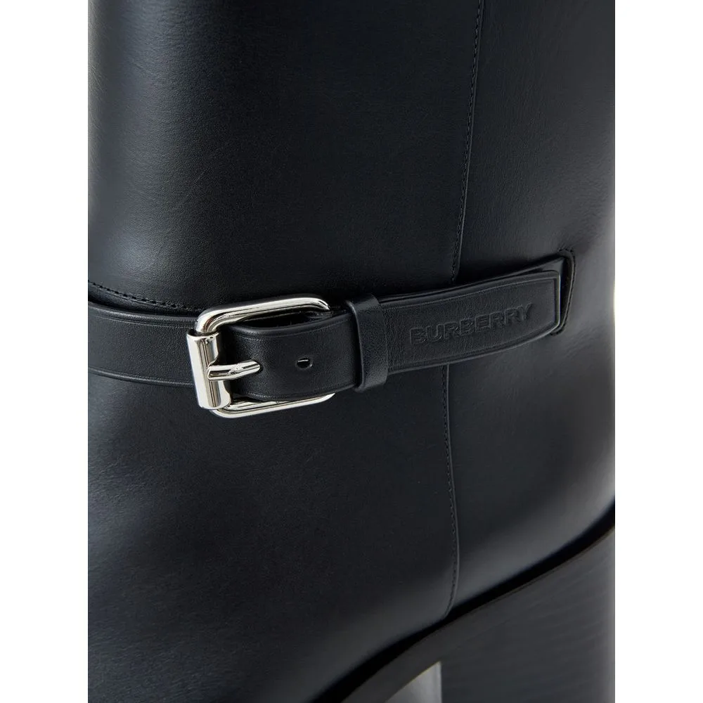 Black Leather Ankle Boots - Image 5