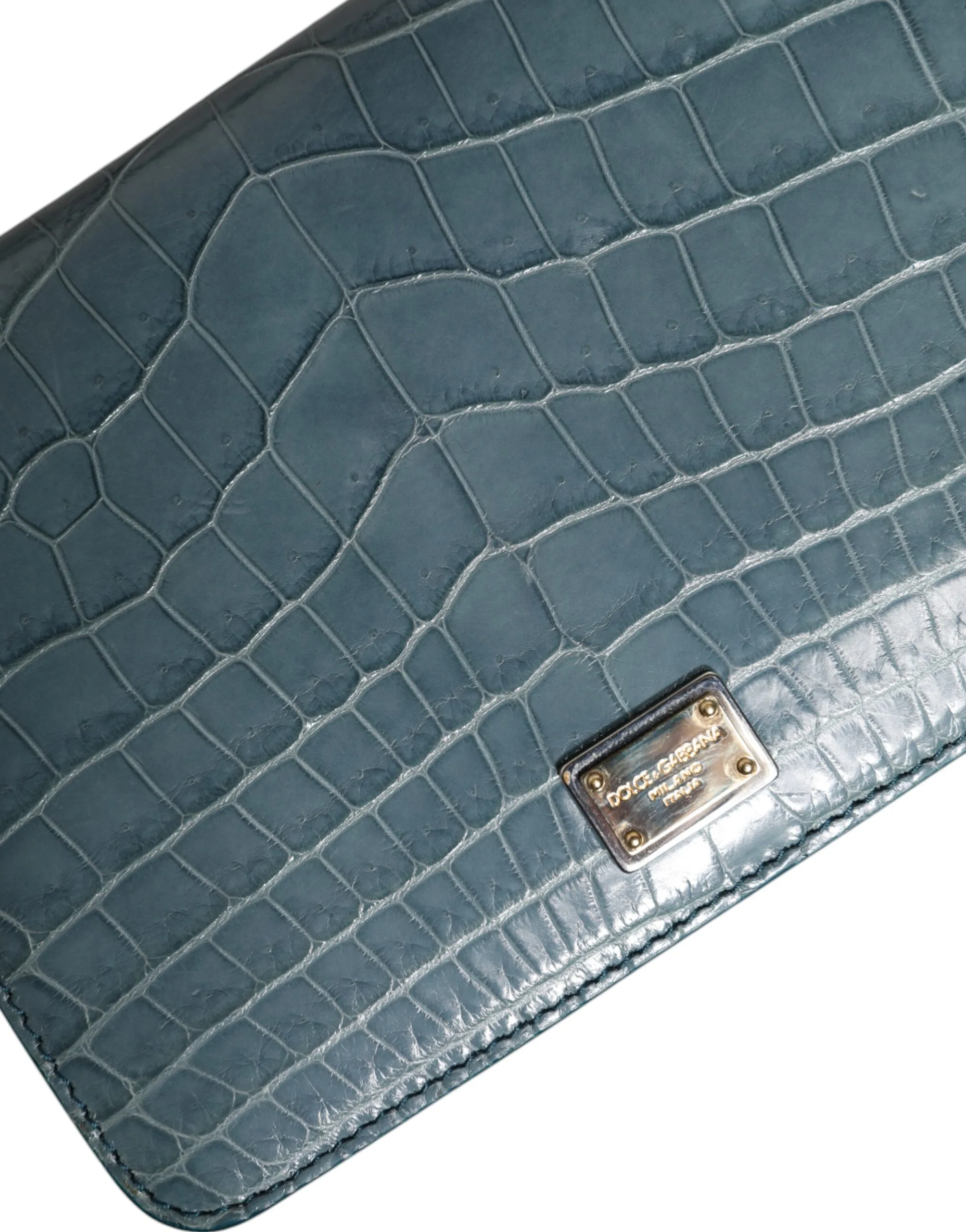Green Exotic Leather DG Plaque Crossbody Mini Bag - Image 5