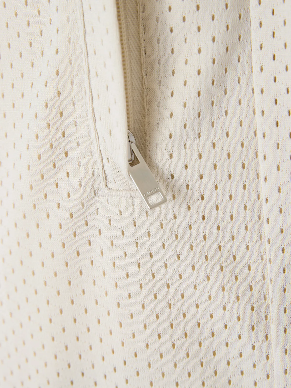 Cream polyester Logo Shorts - Image 5