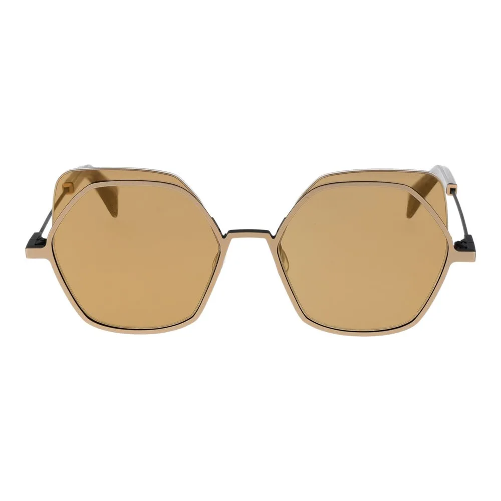 Gold Stainless Steel Sunglasses - Image 2