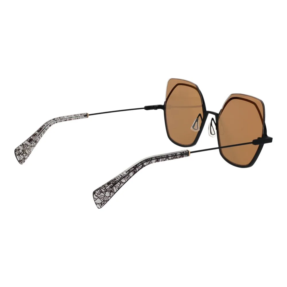 Gold Stainless Steel Sunglasses - Image 3