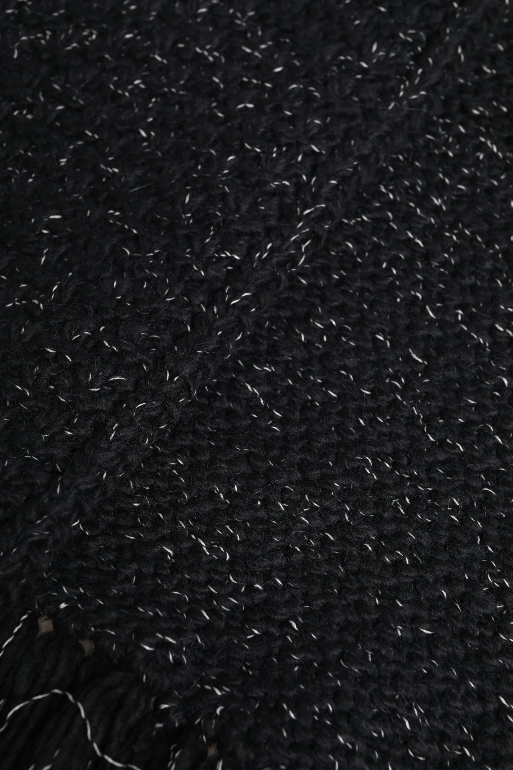 Black Cashmere Neck Warmer Wrap Shawl Scarf - Image 4