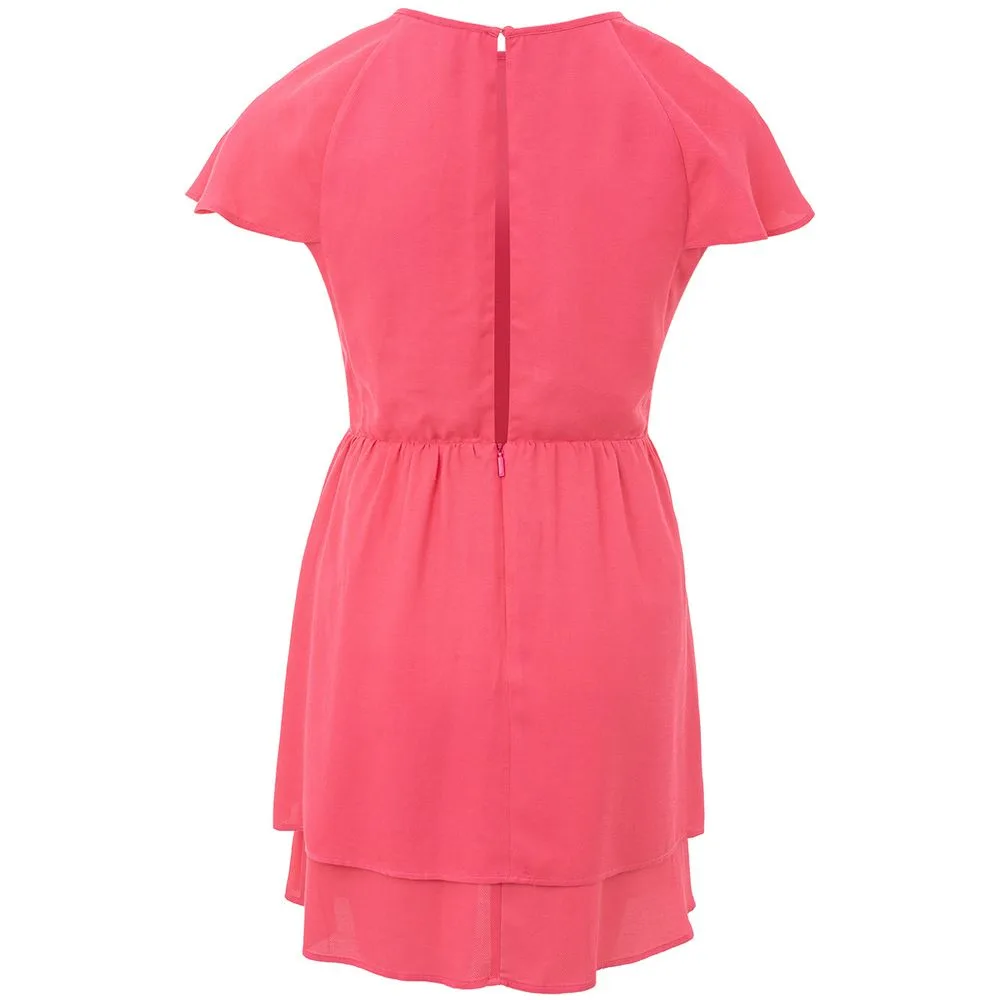 Fuchsia Viscose Short Dress - Image 2