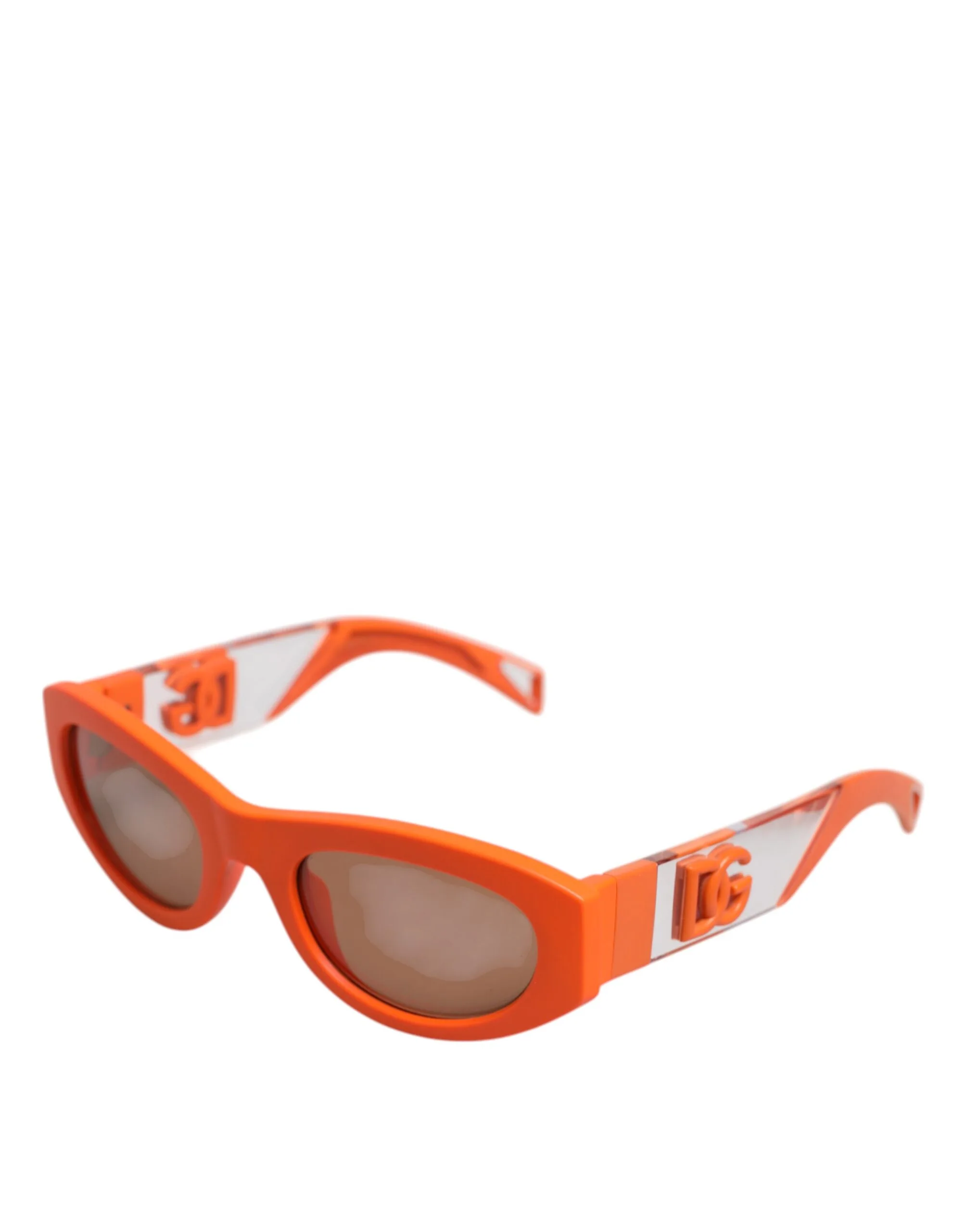 Orange Reborn To Live Oval Frame Logo Eyewear Sunglasses - Image 2
