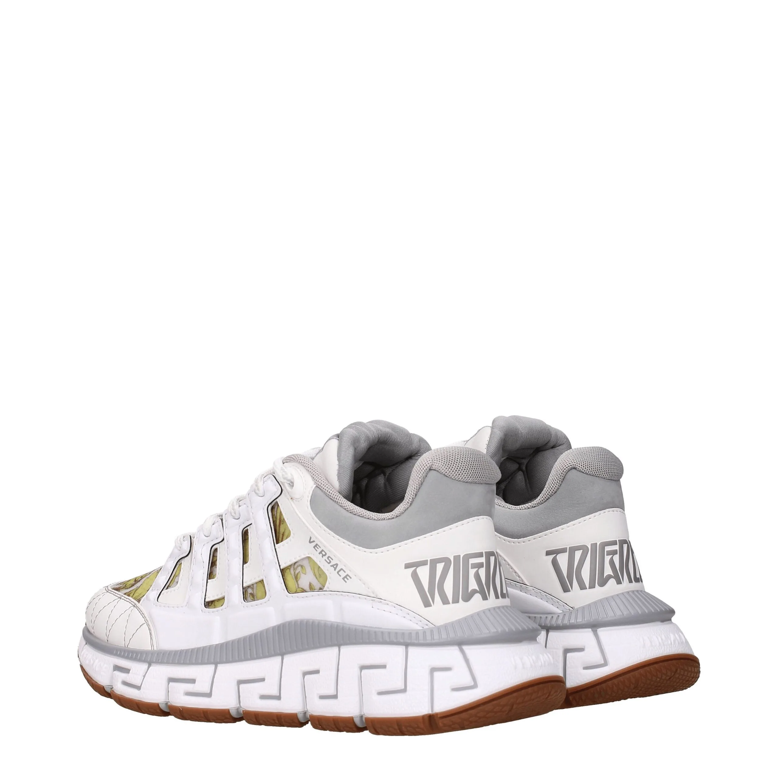 White Leather Athletic Sneakers - Image 4