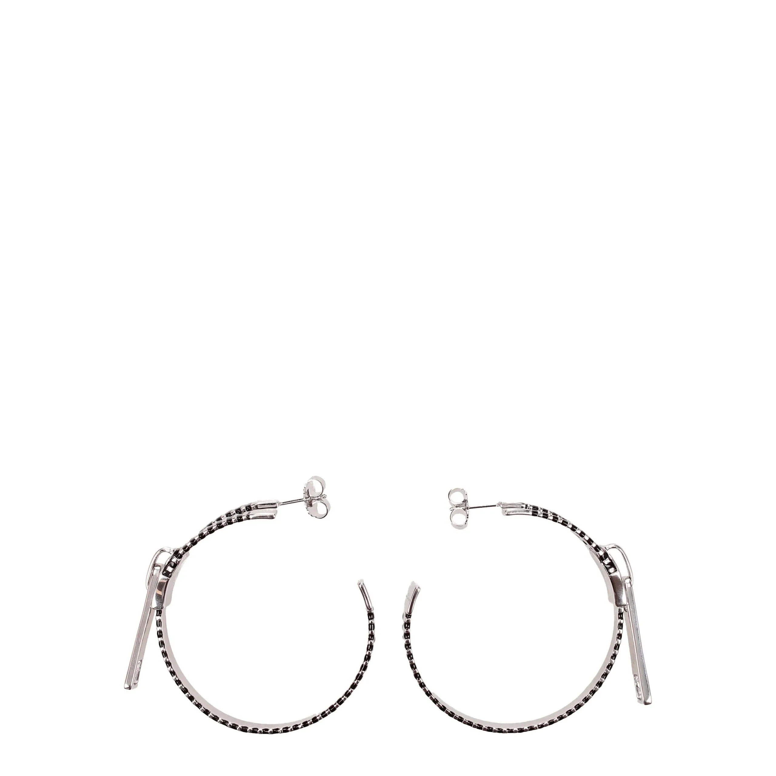 Gray Silver Earrings - Image 2