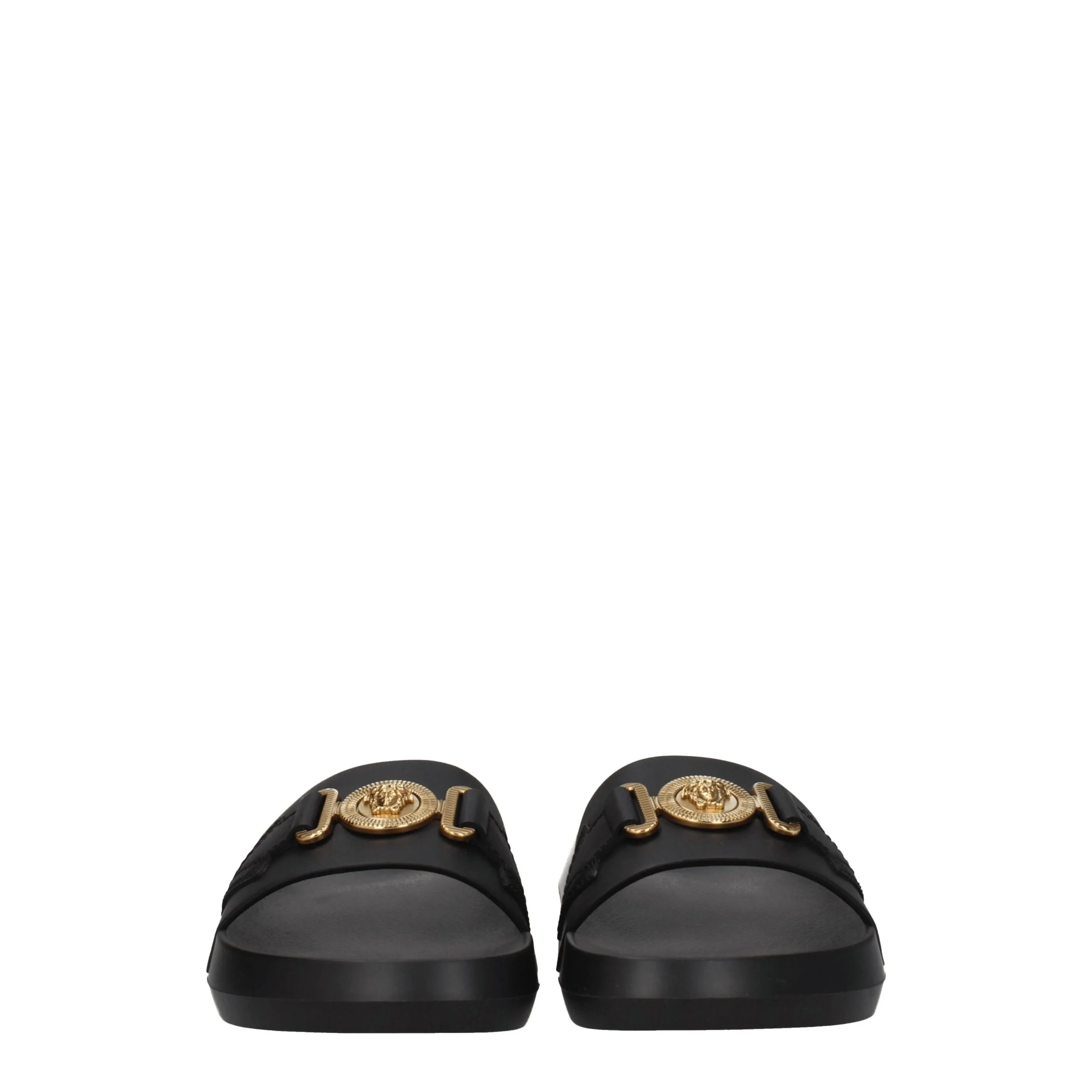 Black Leather Slippers - Image 3