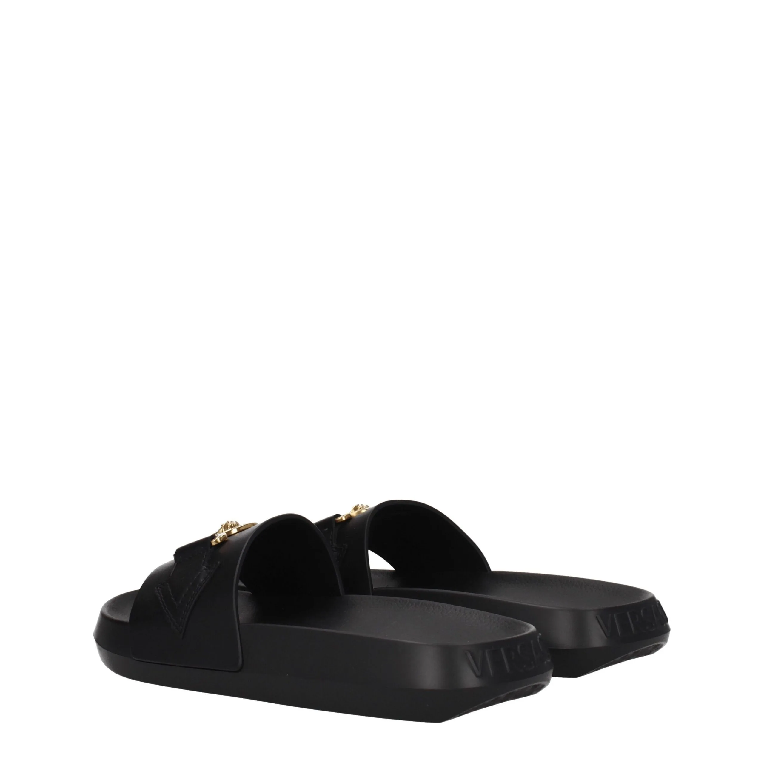 Black Leather Slippers - Image 4