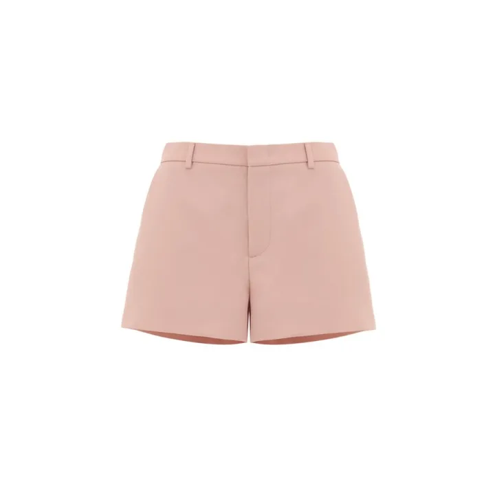 Pink Wool Shorts