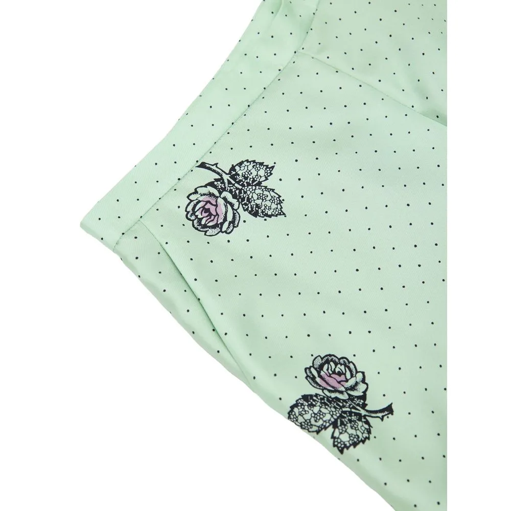Green Silk Casual Pants - Image 3