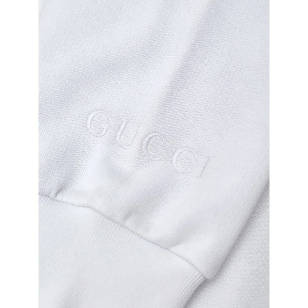 White Cotton Sweatshirt - Image 4