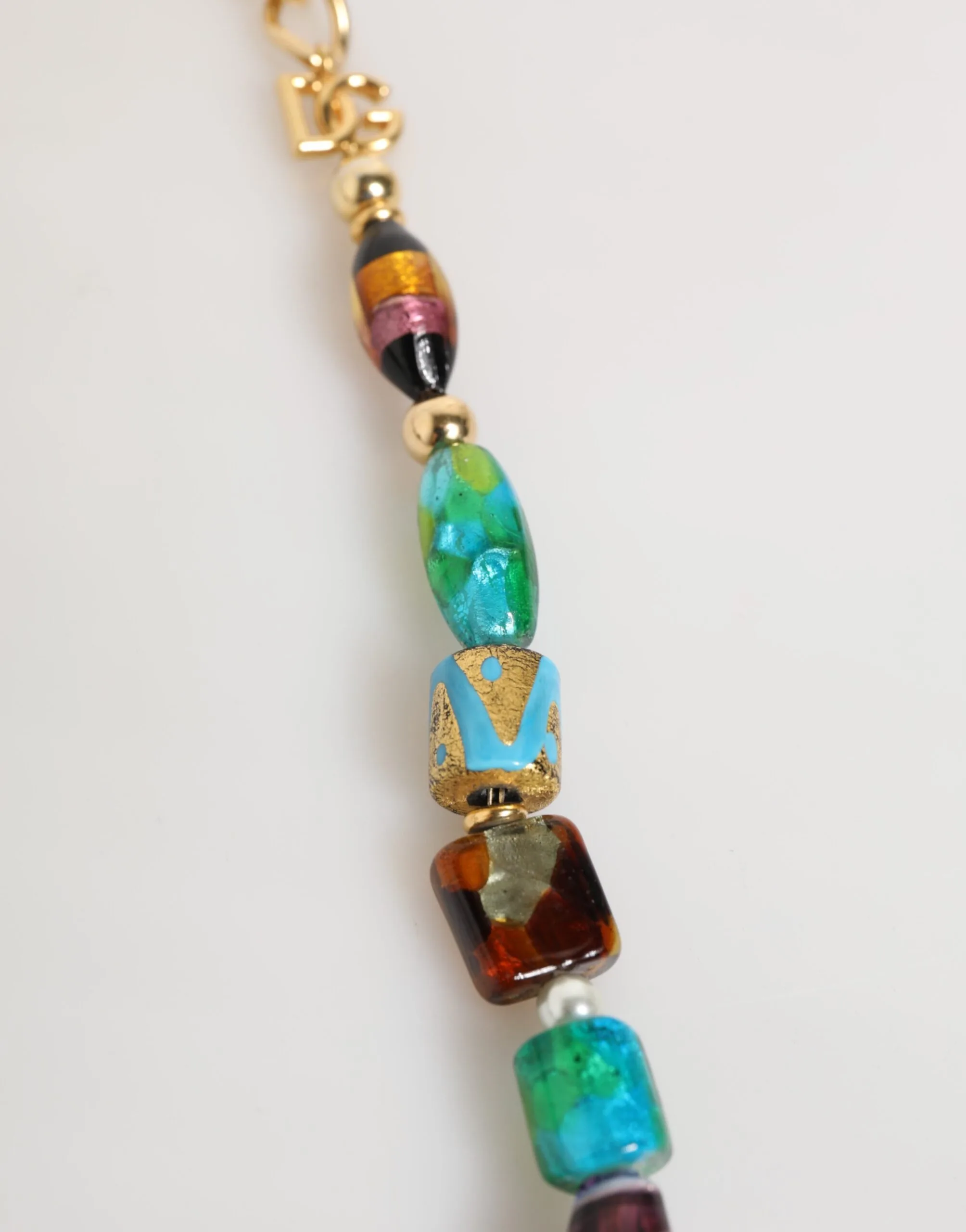 Multicolor Murano Glass Beads Brass Women Jewelry Necklace - Image 4