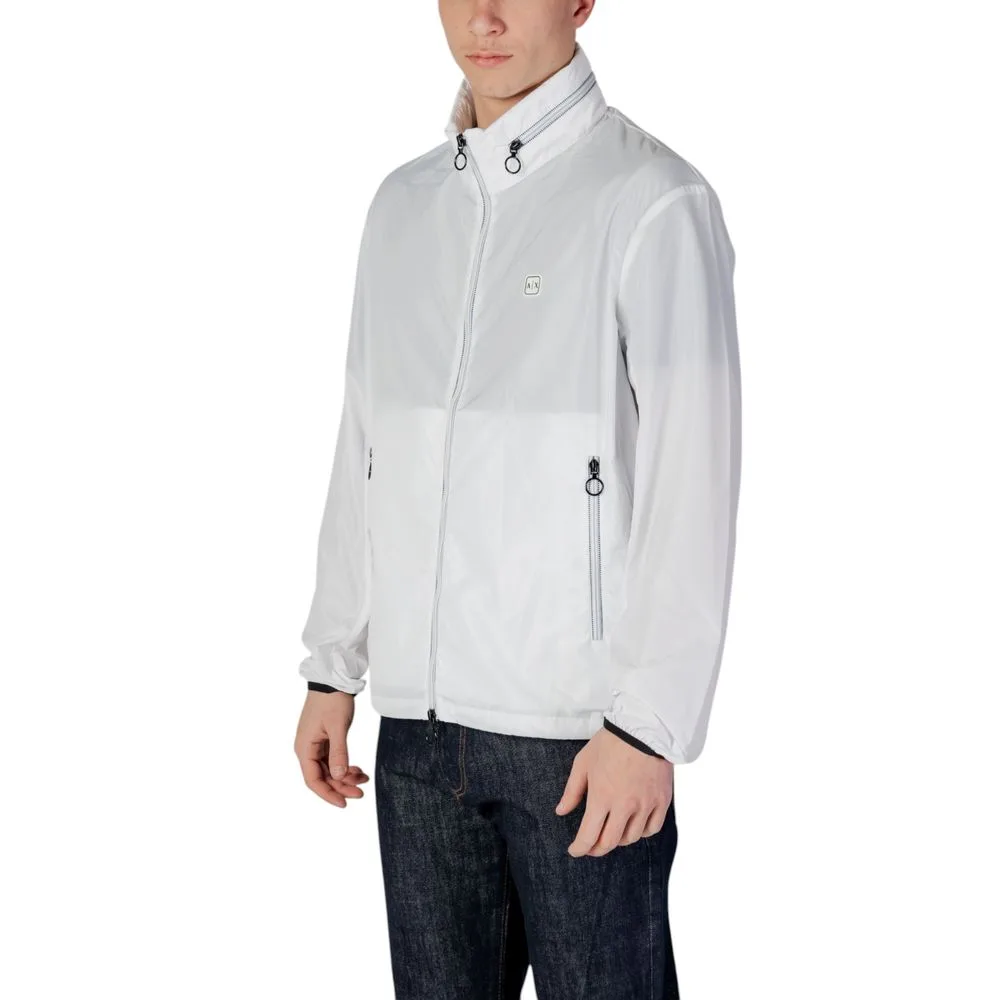 White Polyester Shell Jacket - Image 2