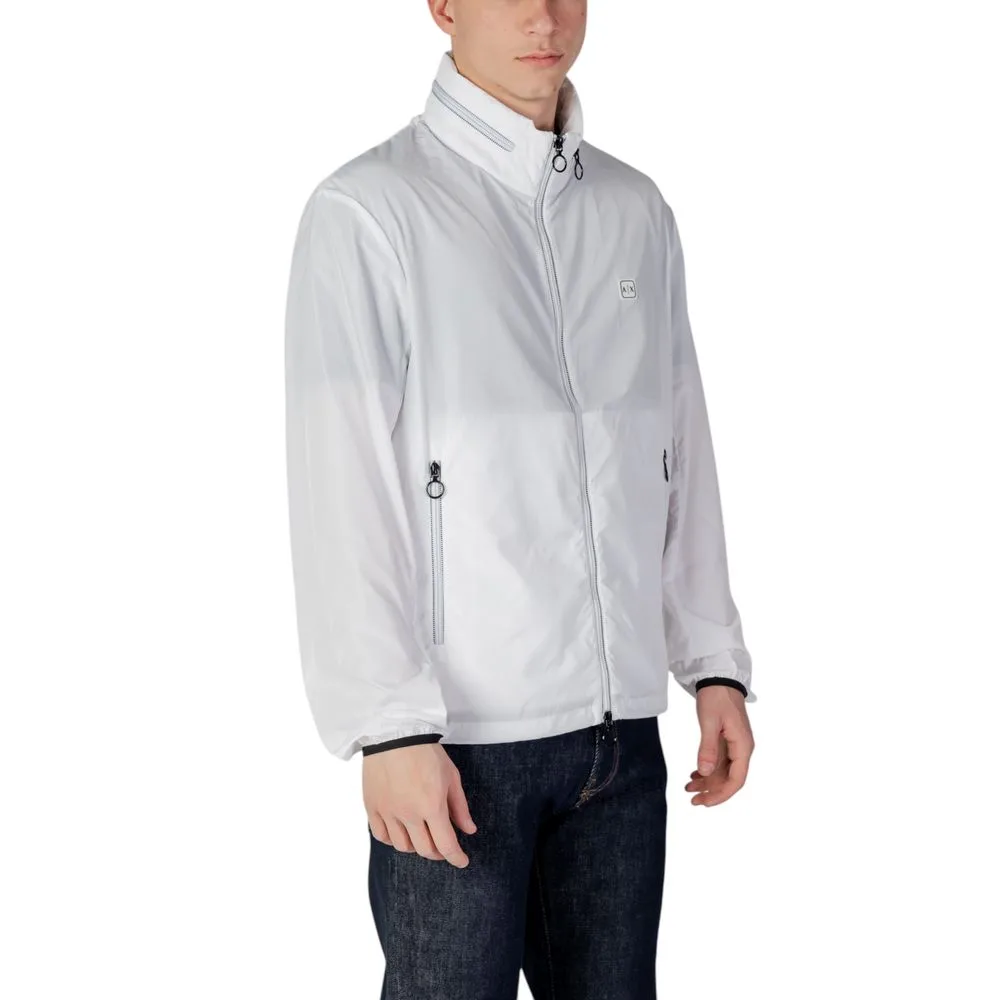 White Polyester Shell Jacket - Image 3