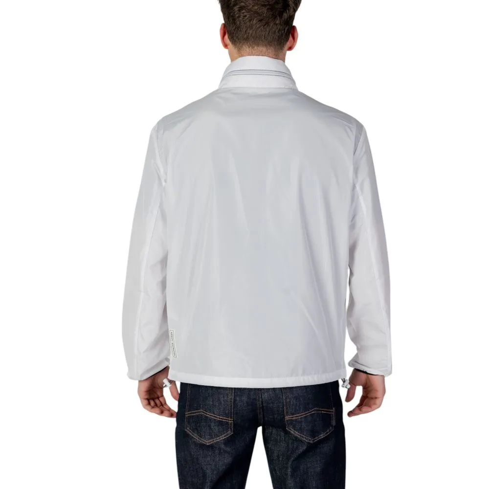 White Polyester Shell Jacket - Image 4
