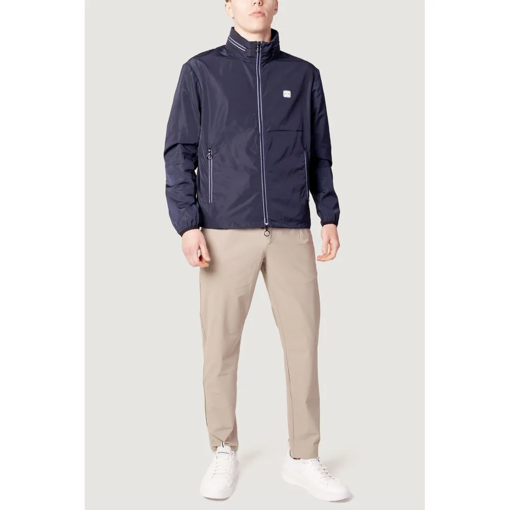 Blue Polyester Shell Jacket - Image 3