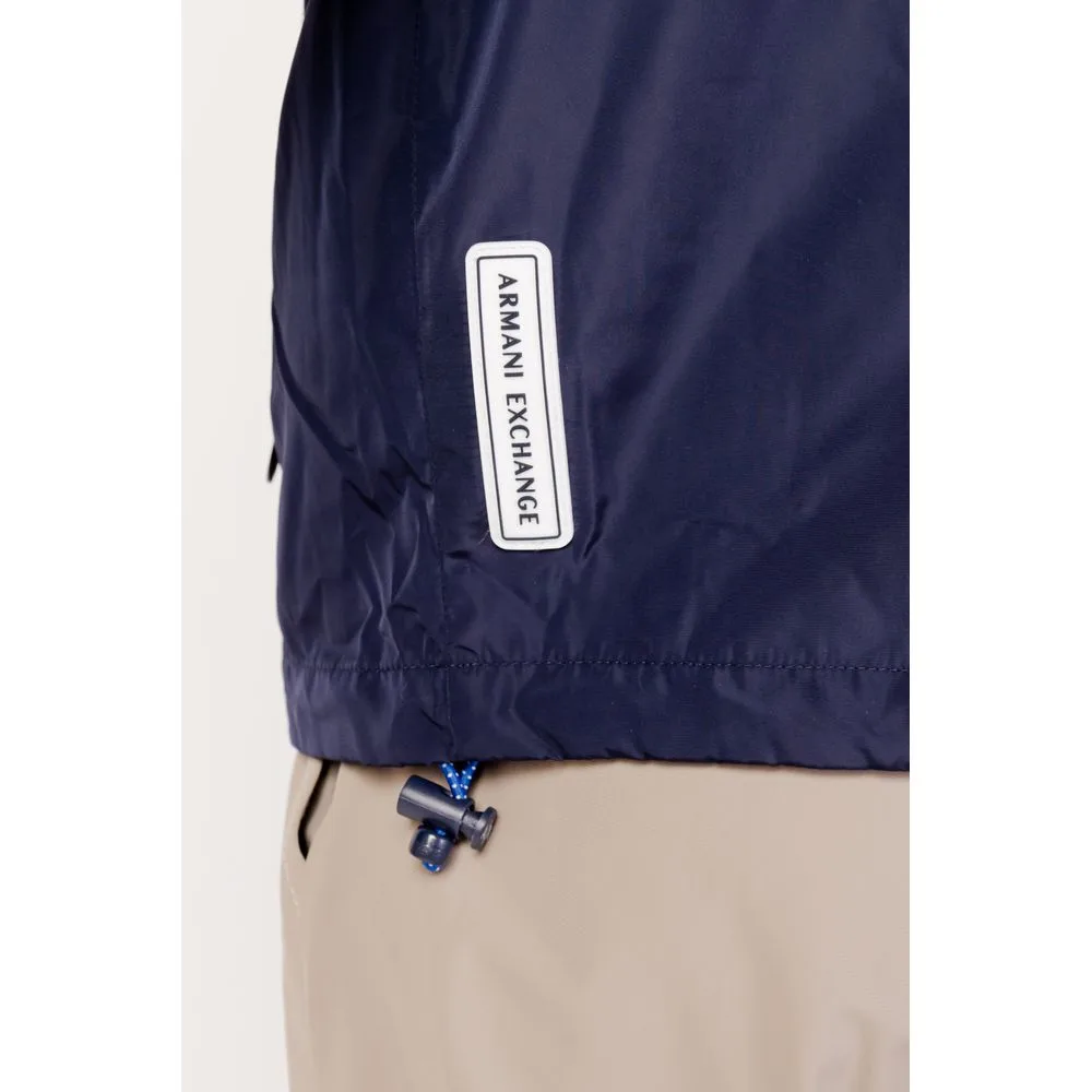 Blue Polyester Shell Jacket - Image 5