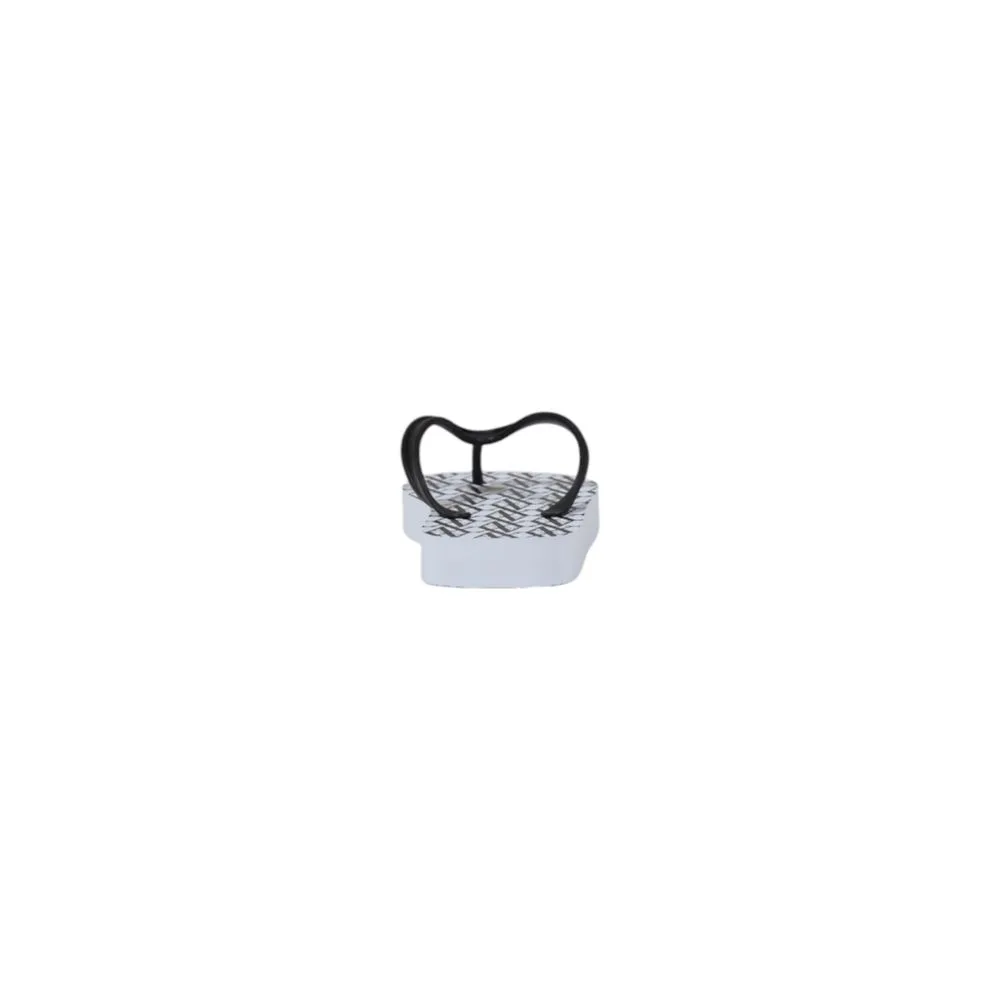 White Rubber Flip - Flop Sandals - Image 4