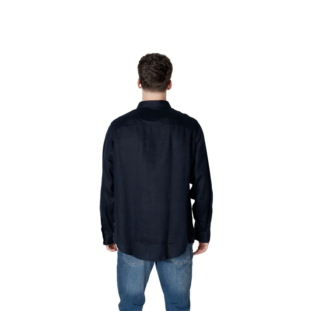 Blue Linen Dress Shirt - Image 2