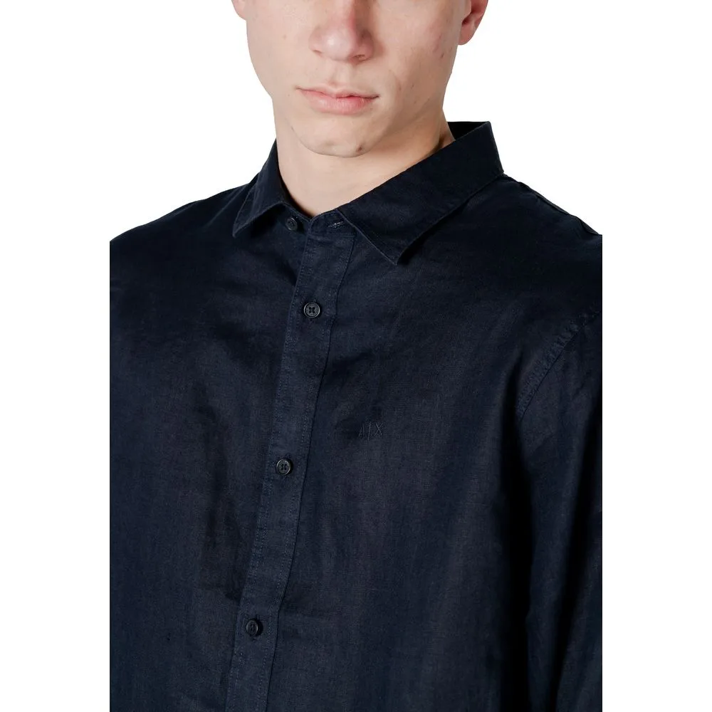 Blue Linen Dress Shirt - Image 5