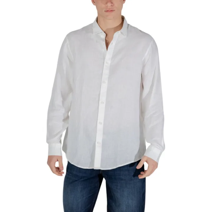 White Linen Dress Shirt