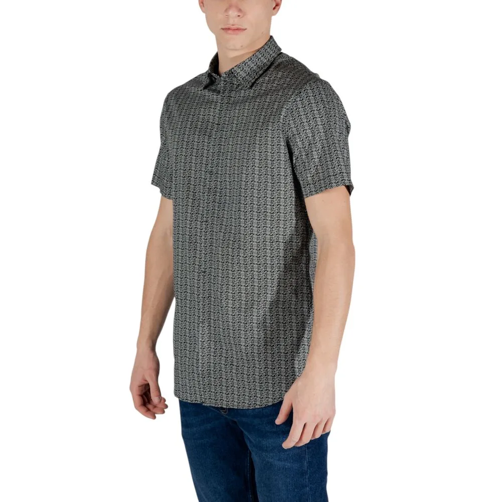 Black Cotton Shortsleeve Shirt - Image 2