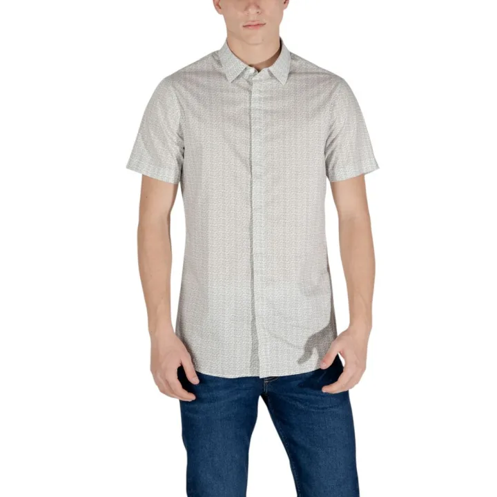 Cream Cotton Shortsleeve Shirt