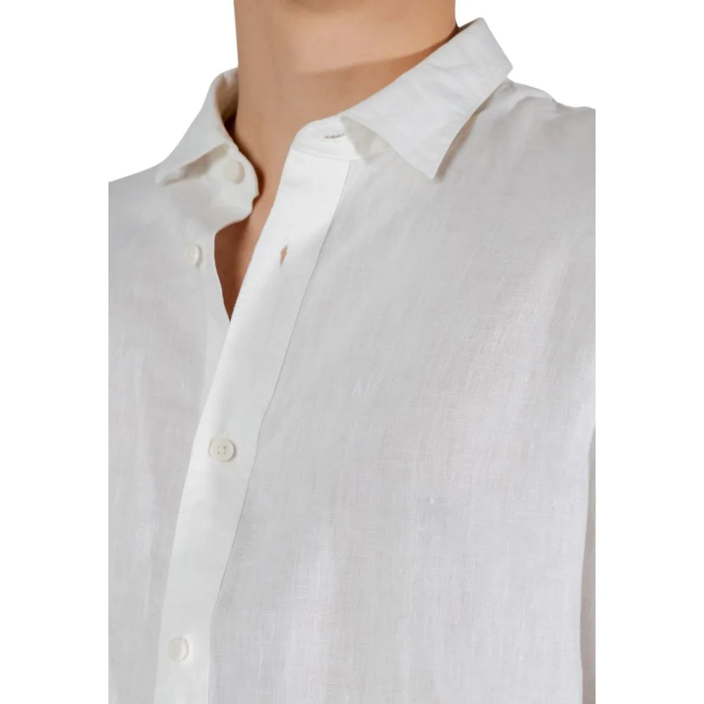 White Linen Dress Shirt - Image 5