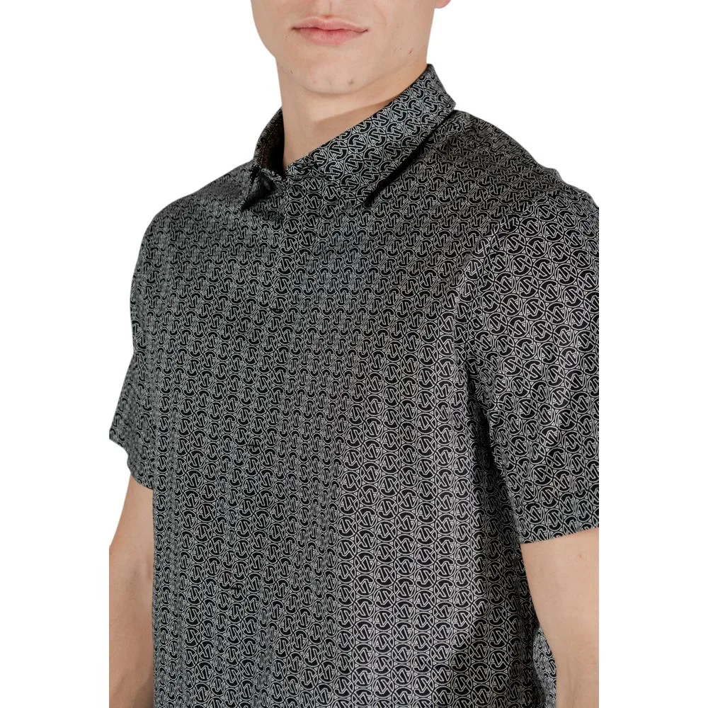 Black Cotton Shortsleeve Shirt - Image 3
