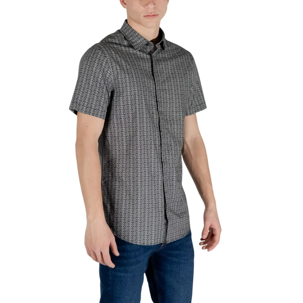 Black Cotton Shortsleeve Shirt - Image 4