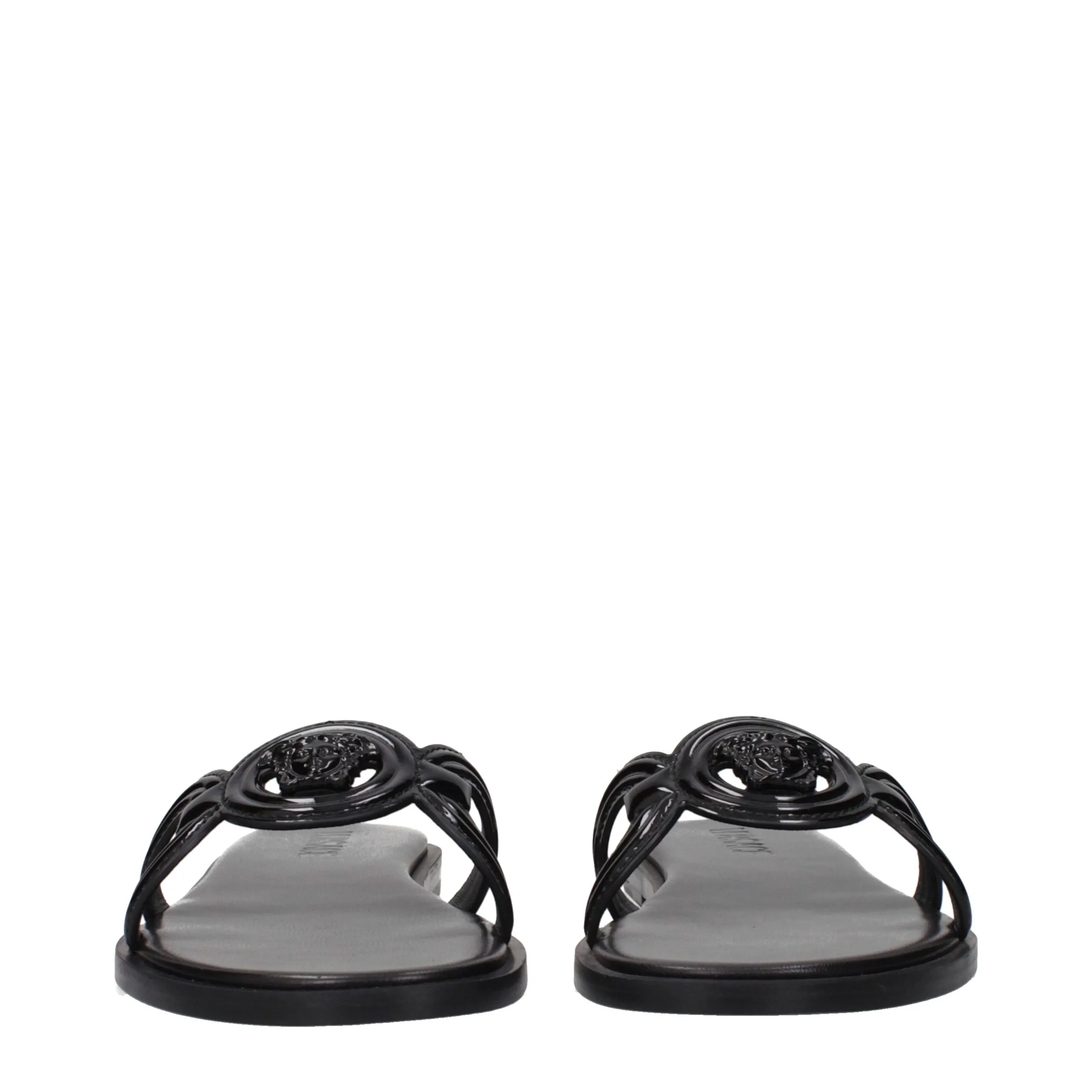 Black Leather Slippers - Image 3