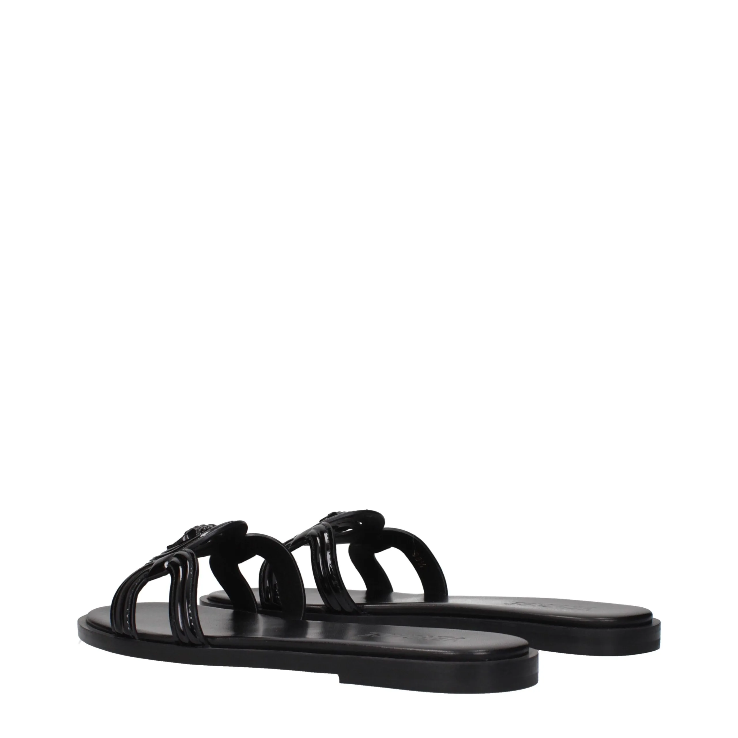 Black Leather Slippers - Image 4
