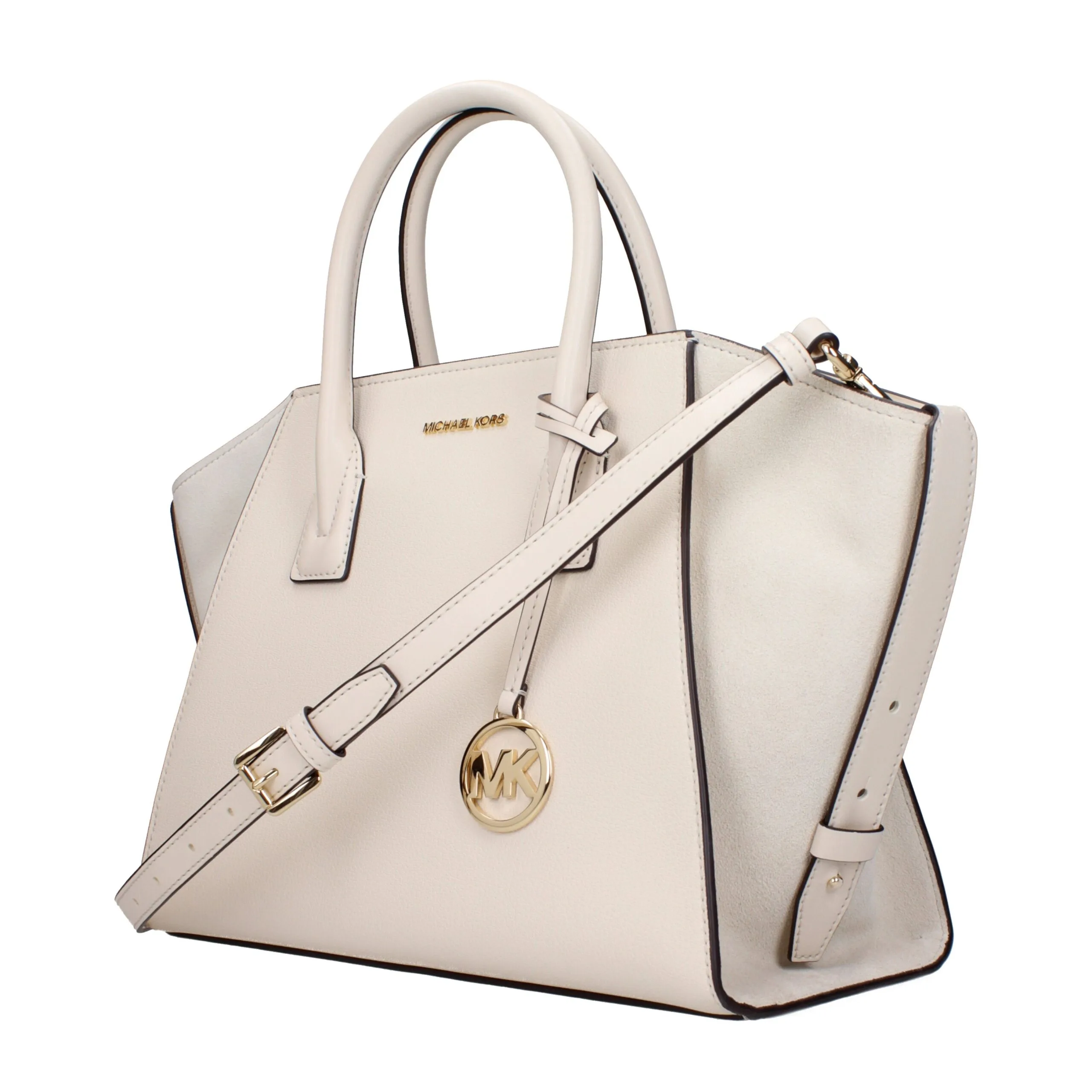 Beige Leather Handbag - Image 2
