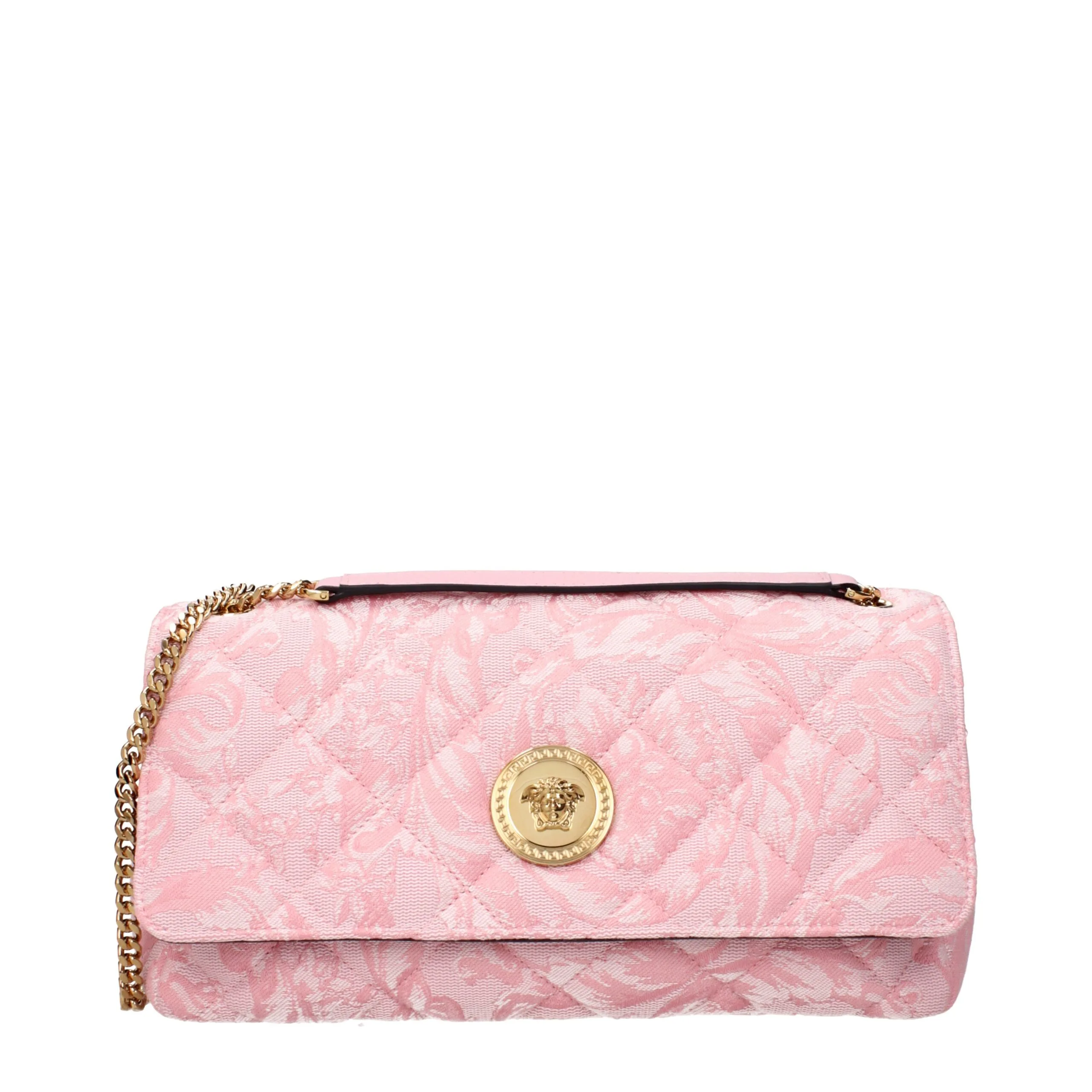 Pink Fabric Shoulder Bag