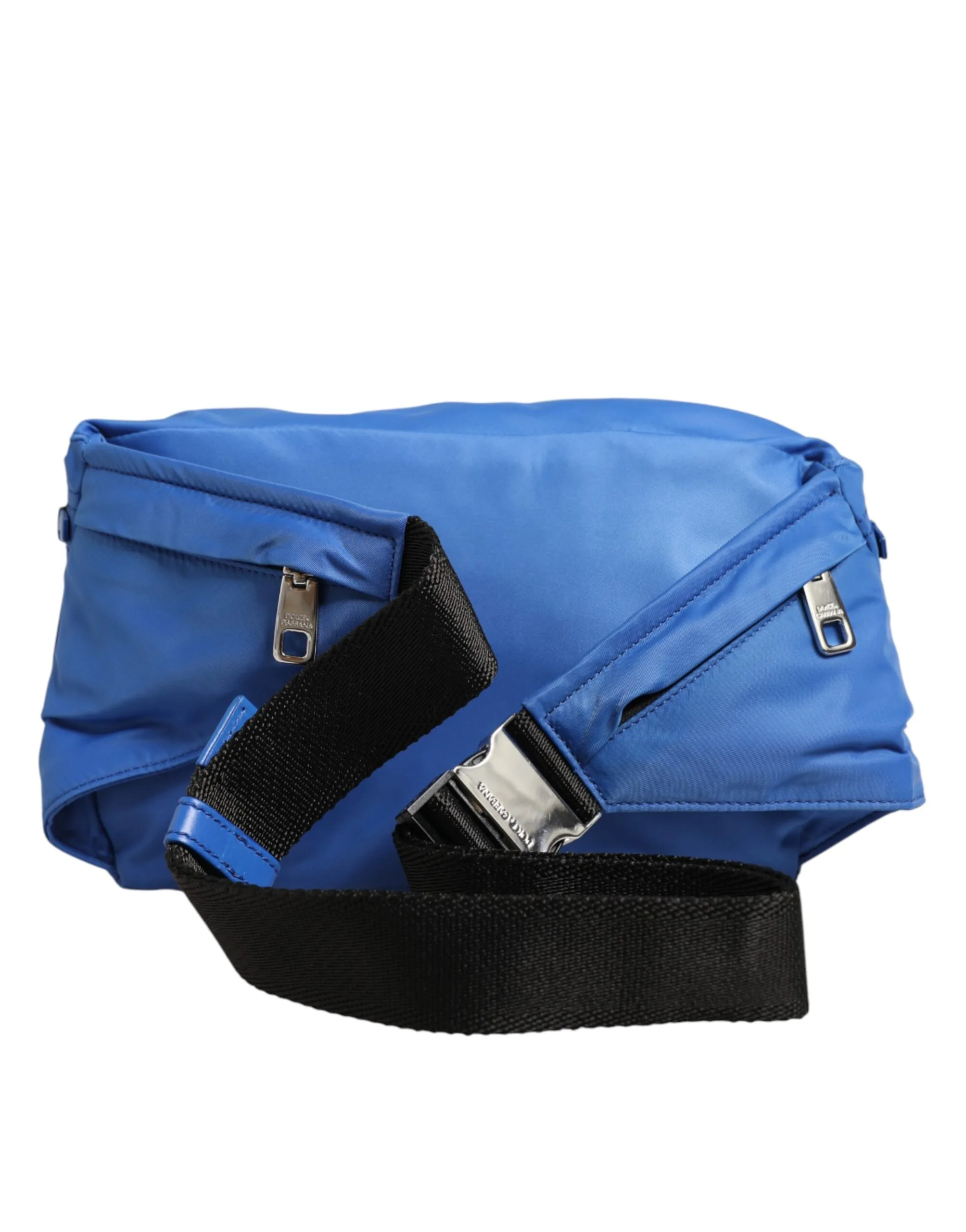 Blue Logo Plaque Nylon Waist Fanny Pack Men's Bag - Image 3