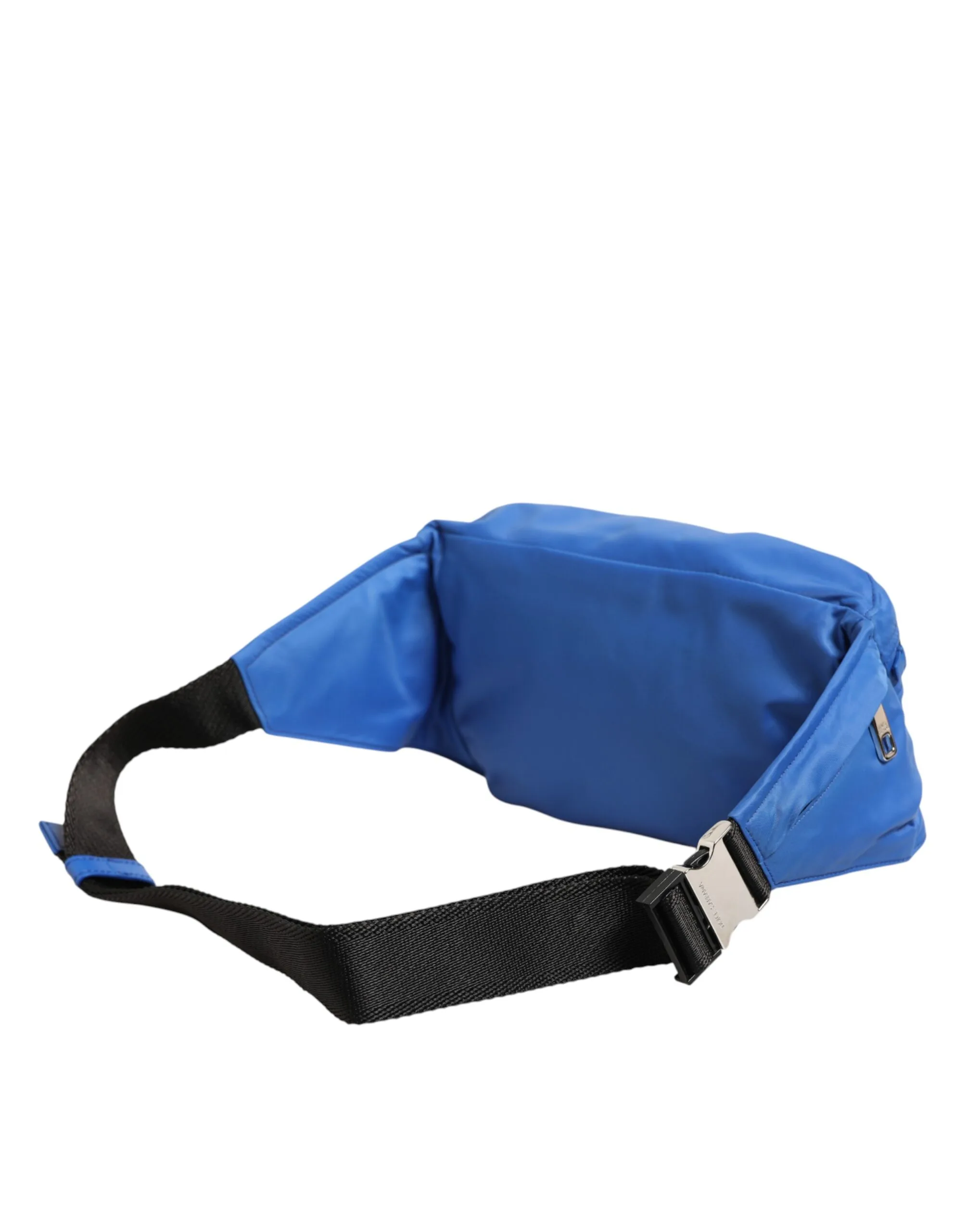 Blue Logo Plaque Nylon Waist Fanny Pack Men's Bag - Image 4