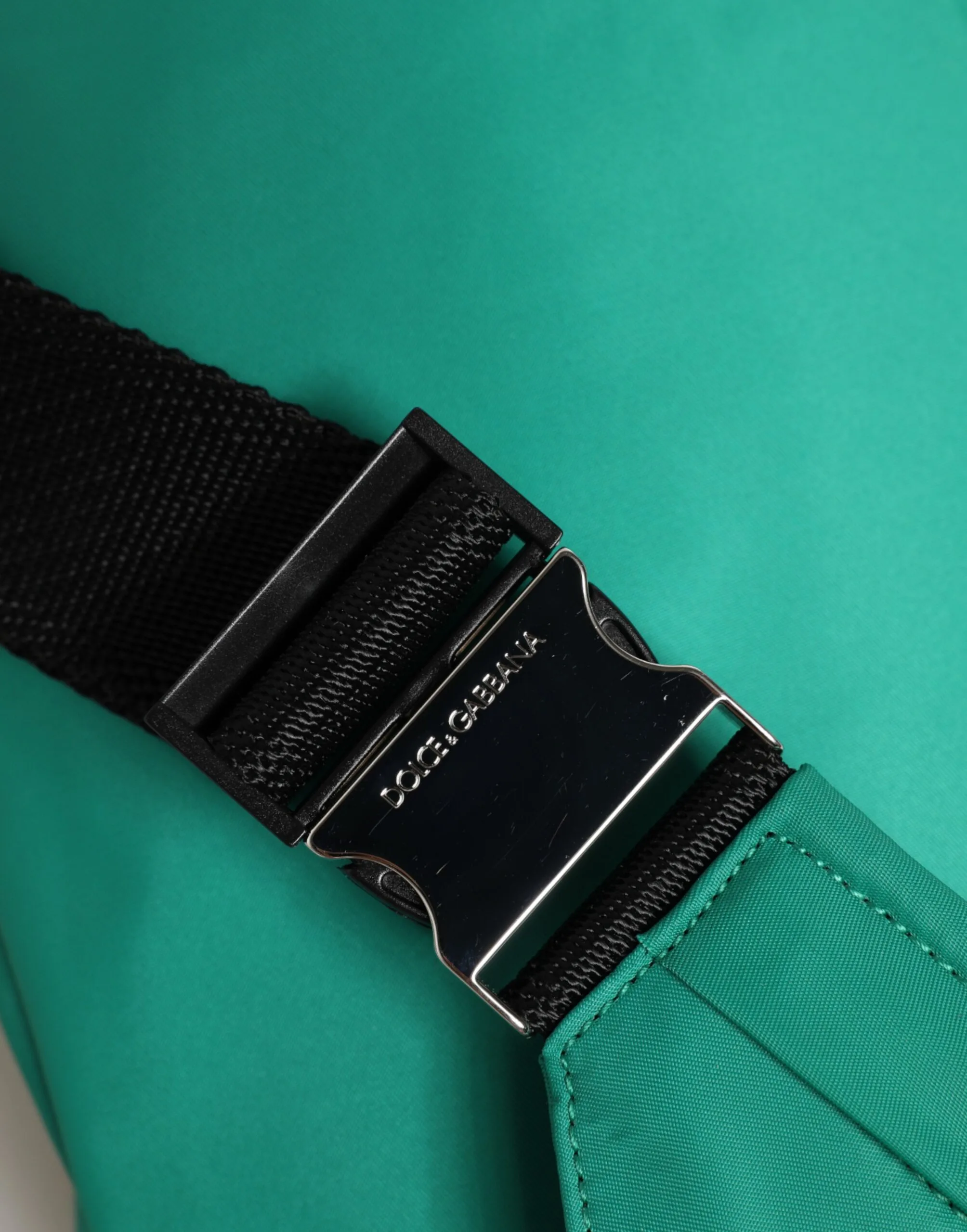 Green Logo Plaque Nylon Waist Fanny Pack Men's Bag - Image 5