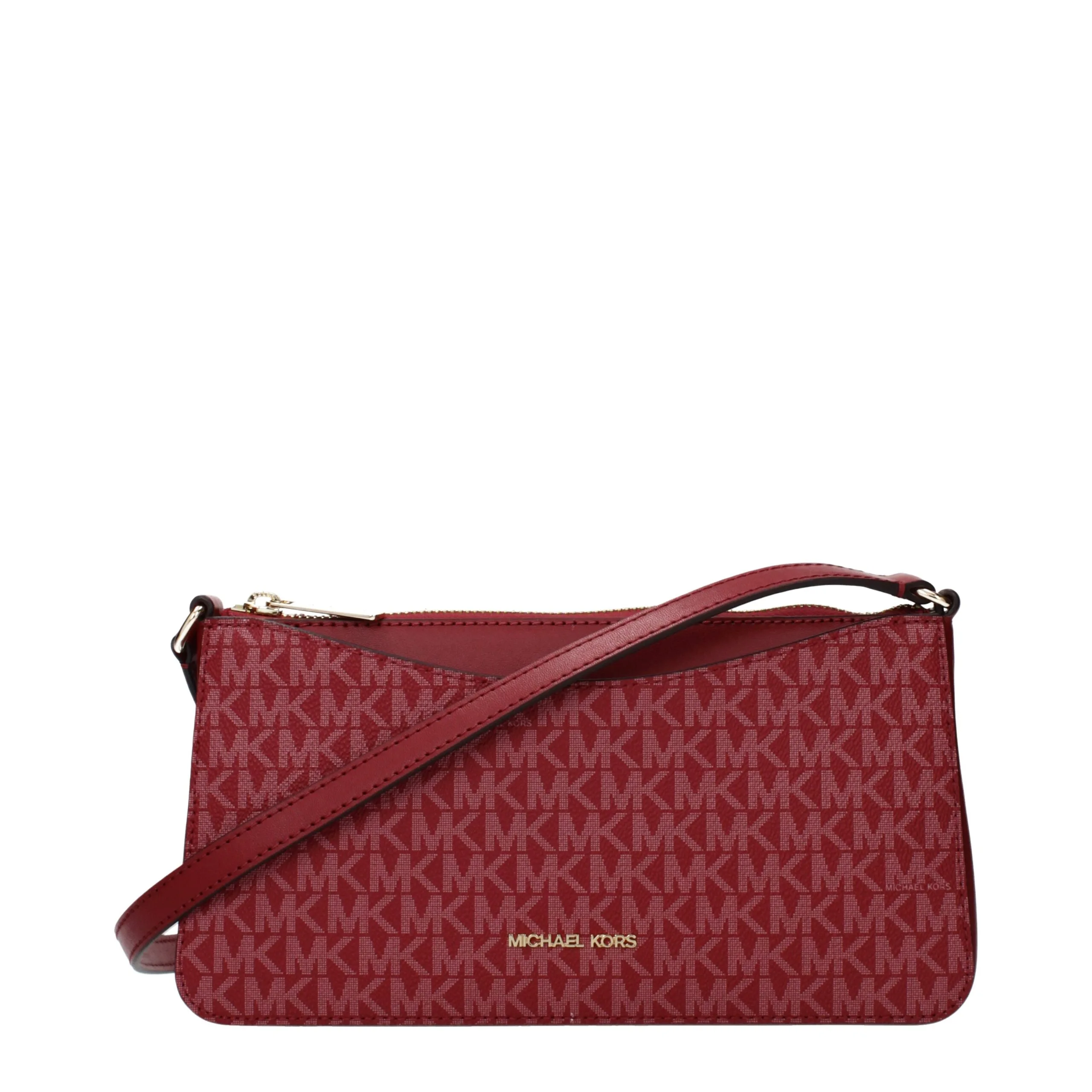 Red Fabric Crossbody Bag