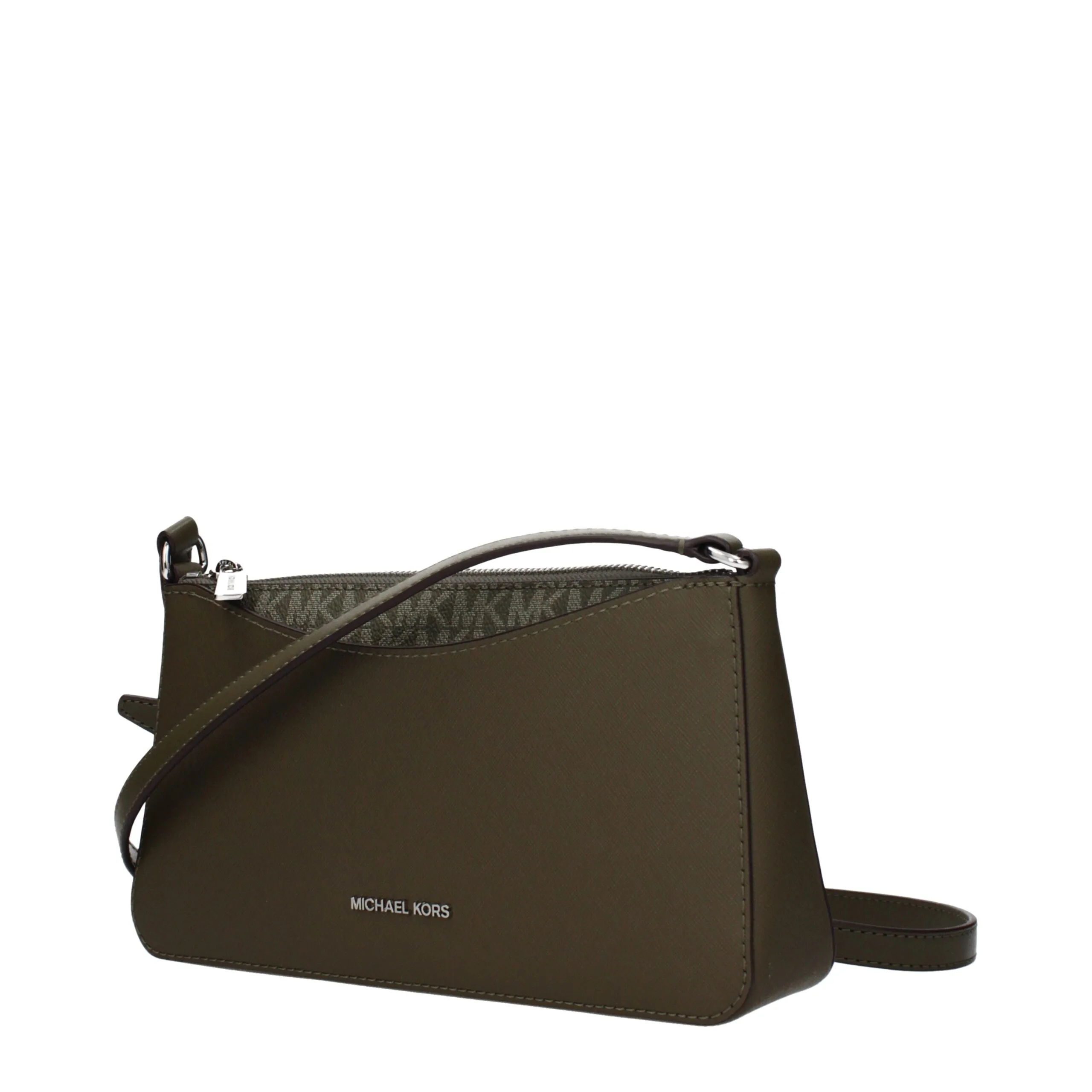 Green Fabric Crossbody Bag - Image 2