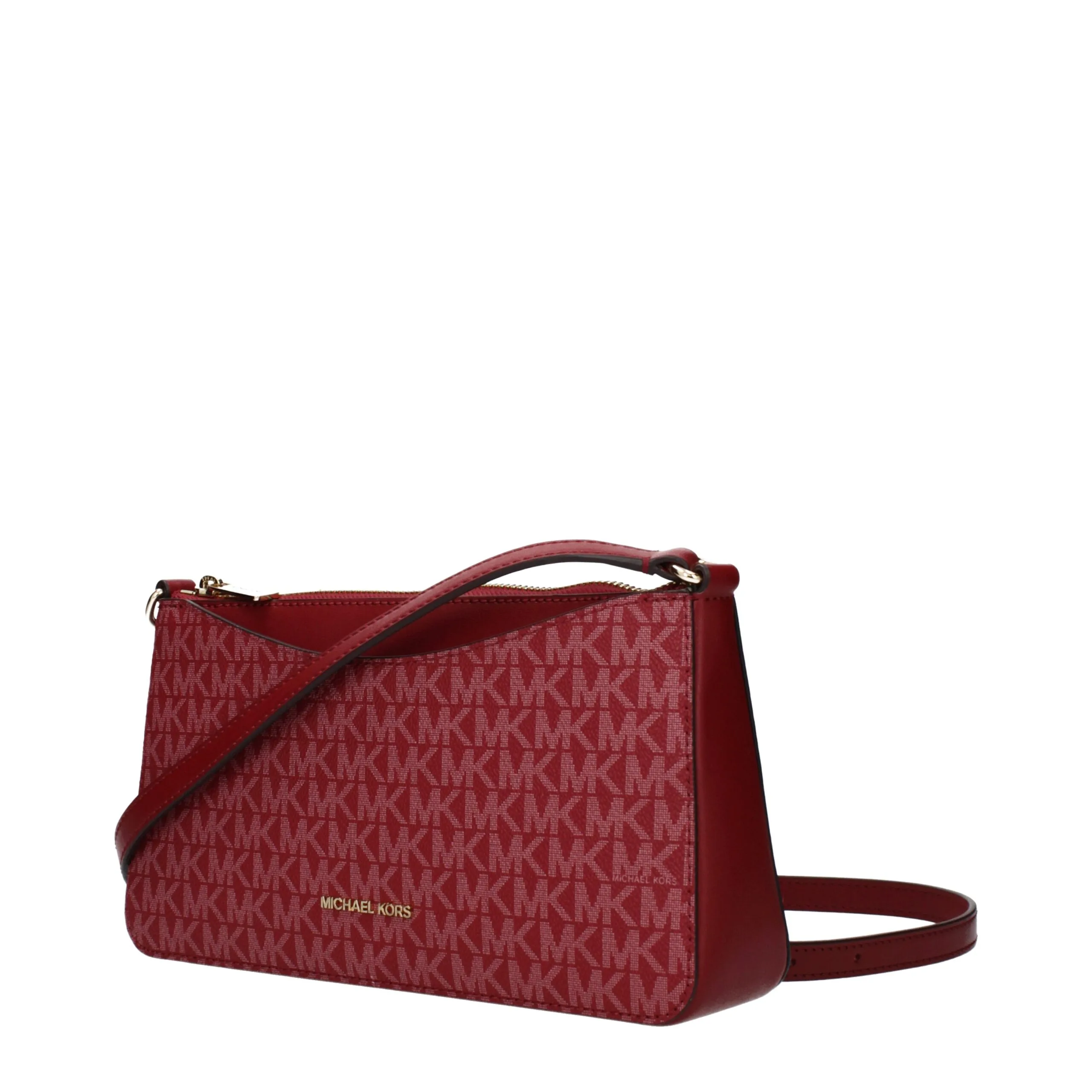 Red Fabric Crossbody Bag - Image 2
