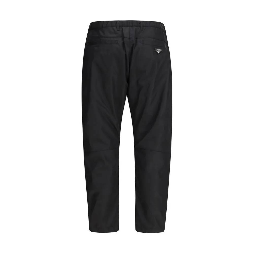 Black Recycled Polyamide Casual Pants - Image 2