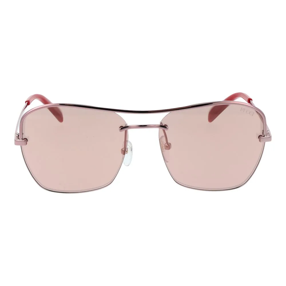 Rose Gold Metal Sunglasses - Image 2