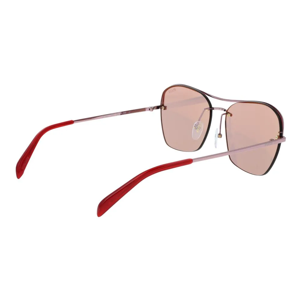Rose Gold Metal Sunglasses - Image 3