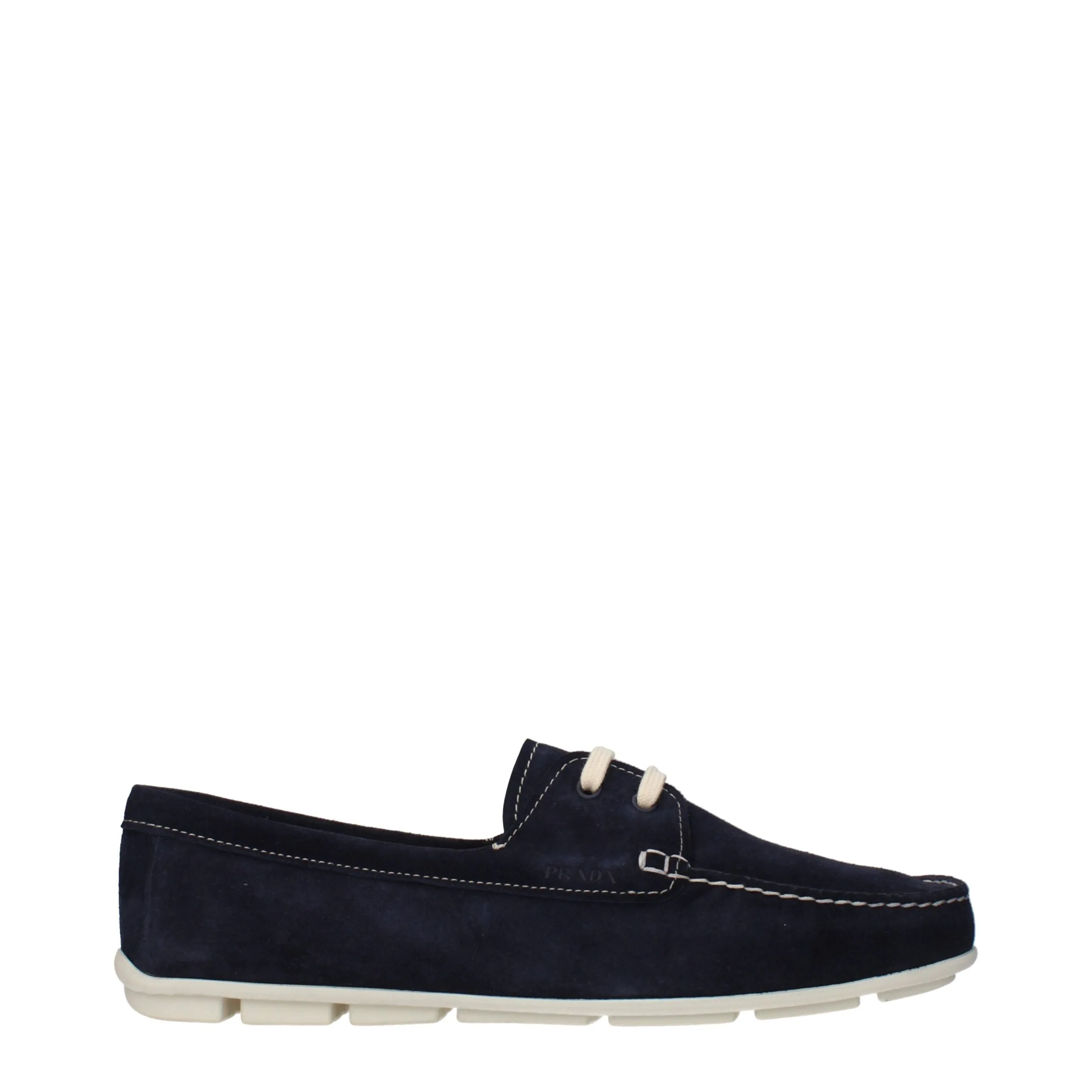 Blue Leather Slip - On Loafers
