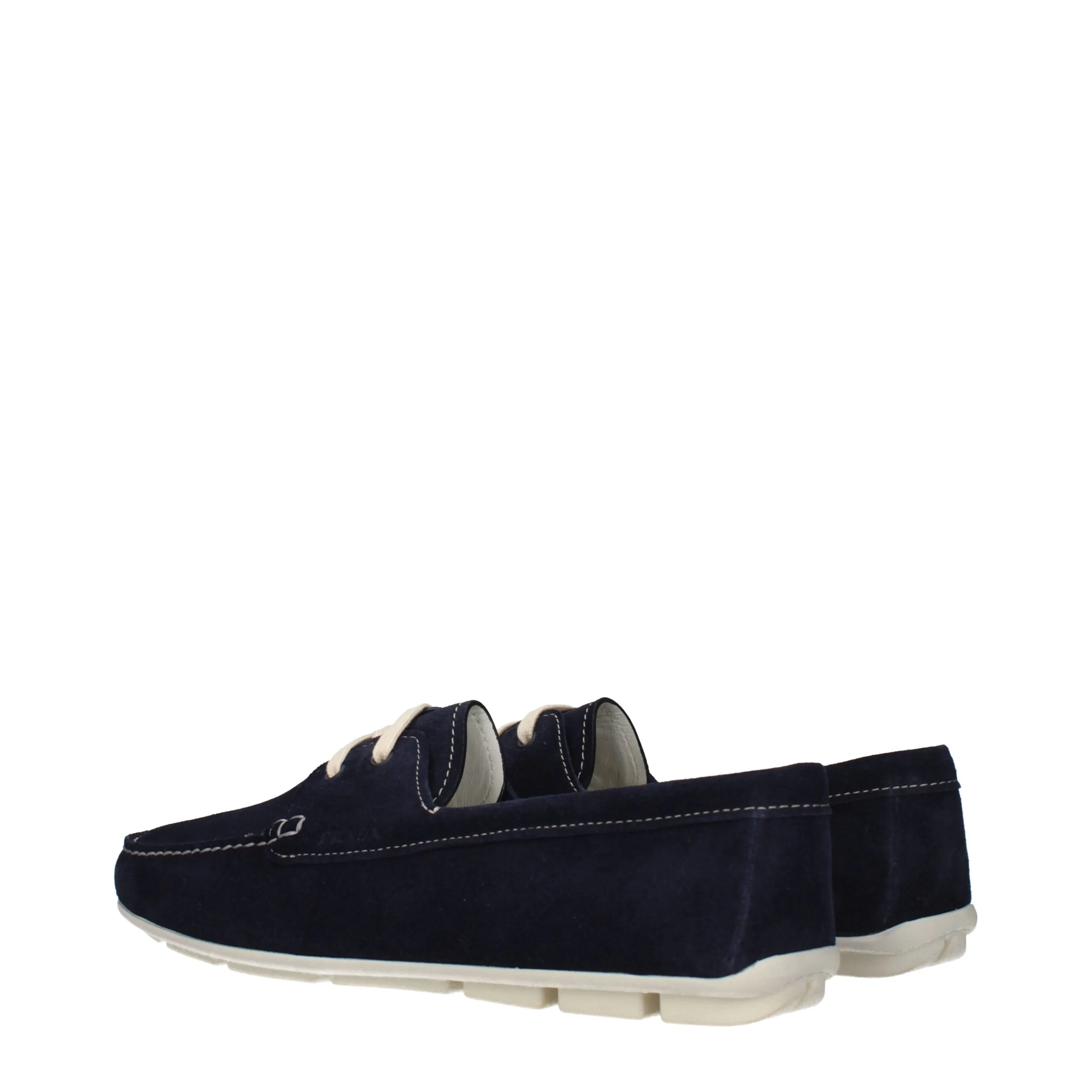 Blue Leather Slip - On Loafers - Image 4
